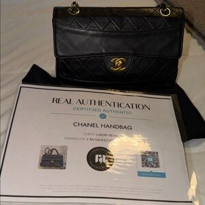 Chanel Black Quilted Shoulder Bag 100% authentic